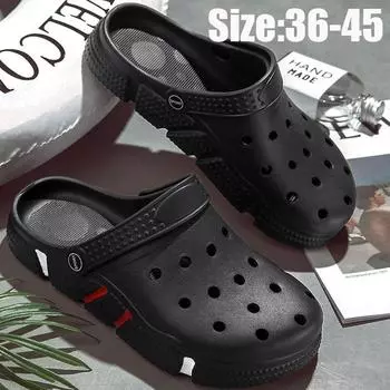 Мужские/женские модные сандалии, садовая обувь, летняя пляжная обувь, мужские сандалии большого размера 36 белый