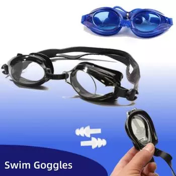 Мужские женские очки для дайвинга, очки для плавания, противотуманные латексные очки без хлора синий