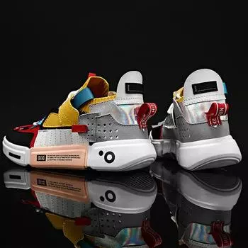 Мужские/женские высокие повседневные кроссовки для активного отдыха на открытом воздухе большого размера 36 чёрный