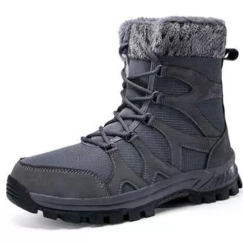 Мужские зимние ботинки для снега, супер теплые женские походные ботинки, высококачественные мужские кроссовки для активного отдыха, женские зимние ботинки 36 белый