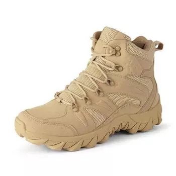 Мужские зимние ботинки для снега, водонепроницаемые кожаные спортивные, супер теплые, для кемпинга, износостойкие, походные, кроссовки для рыбалки 39 хаки
