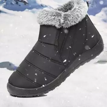 Мужские зимние ботинки, легкие, теплые, из хлопка 39 синий