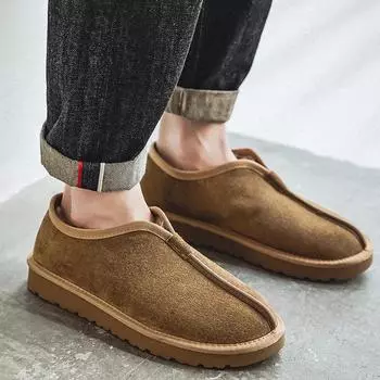 Мужские зимние ботинки, повседневные кроссовки для активного отдыха, ретро-кеды, новые мягкие теплые ботинки для осени и зимы, теплые и удобные. 38 чёрный