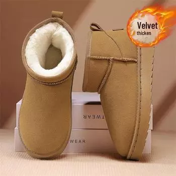 Мужские зимние ботинки с флисовой подкладкой для отрицательных температур в северо-восточном Китае, толстые теплые зимние ботинки из хлопка, размер 40. 40