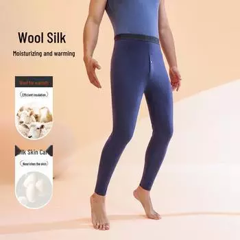 Мужские зимние брюки из плотного бархата с наколенниками из шерсти и шелка, без катышков, большого размера XL, No patch серый