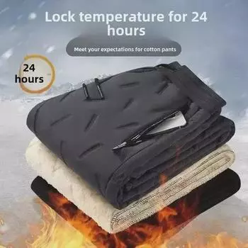 Мужские зимние брюки из плюшевой шерпы — теплые, повседневные, свободного кроя, прямые штанины, универсальные, большого размера, спортивные брюки из хлопка XL