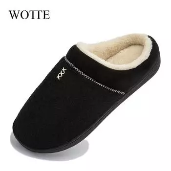 Мужские зимние хлопковые тапочки, теплые полосатые плюшевые хлопковые туфли, мягкая подошва, пушистые парные домашние тапочки из искусственного меха, прочная домашняя обувь 35-36 розовый