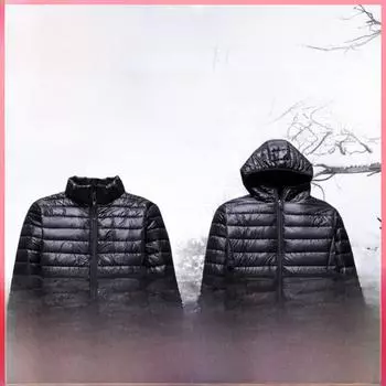Мужские зимние куртки для межсезонья: Большие варианты из хлопка и легкого пуха для мужчин среднего возраста и молодых людей Medium