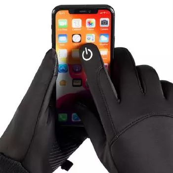 Мужские зимние нескользящие флисовые перчатки велосипедные перчатки сенсорный экран беговые мотоциклетные лыжные женские перчатки