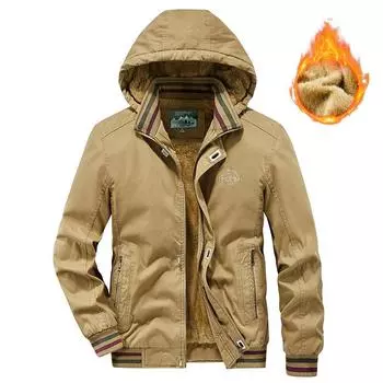 Мужские зимние новые топы для пожилых людей, мужская повседневная одежда больших размеров для пап, свободная одежда из стираного хлопка L