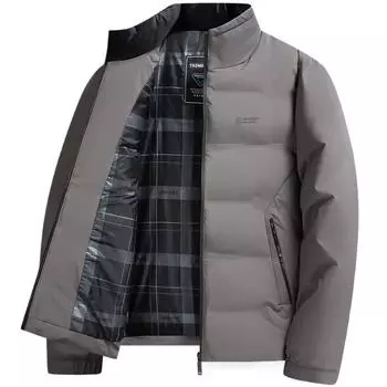 Мужские зимние повседневные утолщенные куртки с хлопковой подкладкой для пап среднего и пожилого возраста Осенние и зимние пальто и куртки с хлопковой подкладкой L