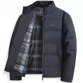 Мужские зимние повседневные утолщенные куртки с хлопковой подкладкой для пап среднего и пожилого возраста Осенние и зимние пальто и куртки с хлопковой подкладкой L