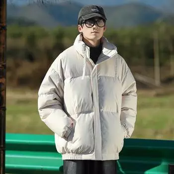 Мужские зимние пуховики, утепленные парные пальто, стиль знаменитостей в Интернете XL