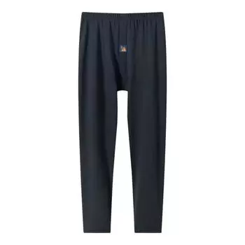 Мужские зимние штаны, эластичные однотонные U-образные выпуклые регулируемые талии, толстые теплые домашние брюки, пижамные штаны, зимнее термобелье 3XL светло-серый