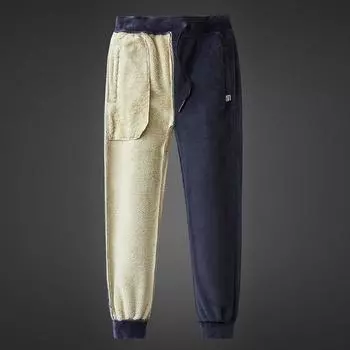 Мужские зимние теплые брюки больших размеров с флисовой подкладкой повседневные спортивные брюкиjavascript: недействительным(0) 8XL