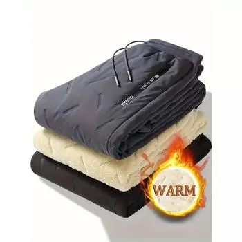 Мужские зимние теплые брюки с флисовой подкладкой для активного отдыха на природе прямые брюки для походов утепленные теплые брюки 4XL