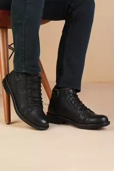 Мужские зимние теплые кожаные ботильоны из 100% натуральной кожи на термоподошве, нескользящие повседневные деловые кожаные ботинки до щиколотки