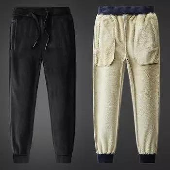 Мужские зимние уличные брюки больших размеров для снега, теплые, повседневные спортивные штаны с подкладкой из флиса 5XL