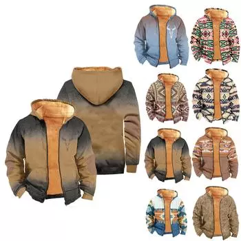 Мужское бархатное пальто с длинным рукавом и карманом Fashion Plus L синий