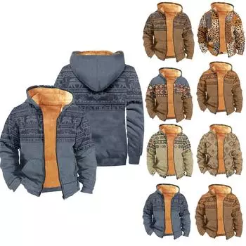 Мужское бархатное пальто с длинным рукавом и карманом Fashion Plus S синий