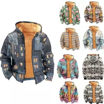 Мужское бархатное пальто с длинным рукавом и карманом Fashion Plus XL чёрный