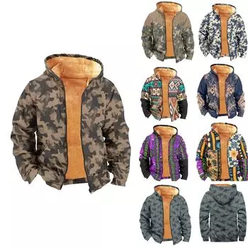 Мужское бархатное пальто с длинным рукавом и карманом Fashion Plus XXXXL чёрный