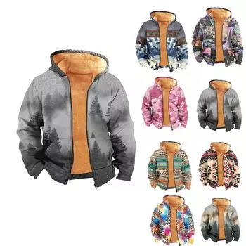 Мужское бархатное пальто с длинным рукавом и карманом Fashion Plus L синий