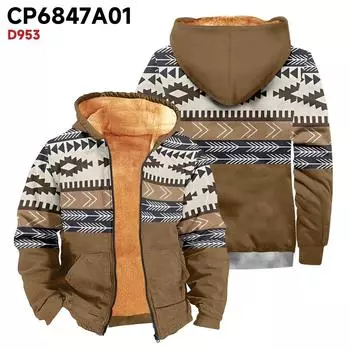 Мужское бархатное пальто с длинным рукавом и карманом Fashion Plus L хаки