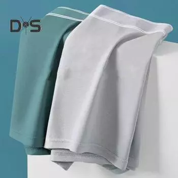 Мужское базовое нижнее белье, 3D U-выпуклые шорты со средней посадкой, однотонные эластичные дышащие трусы, аксессуары для костюмов XL чёрный