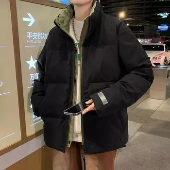 Мужское белое утиное пуховое осенне-зимнее красивое повседневное утолщенное теплое зимнее пальто для мужчин M