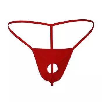 Мужское Дышащее Эротическое Белье Т-бак Средней Посадки Большого Размера D029 One Size