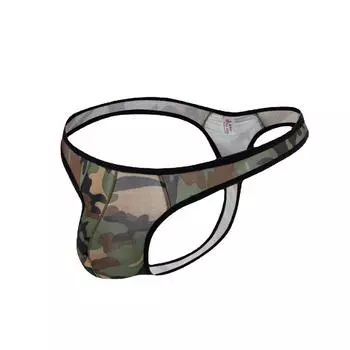 Мужское дышащее камуфляжное нижнее белье, мужские сексуальные трусы, мужские трусы, стринги, трусы, эротическое белье для мужчин M