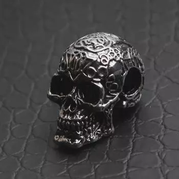 Мужское готическое ожерелье с черепом — модная подвеска в стиле хип-хоп для Хэллоуина