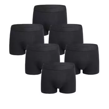 Мужское хлопковое эластичное нижнее белье для мужчин, дышащие мягкие трусы, трусы XXL чёрный