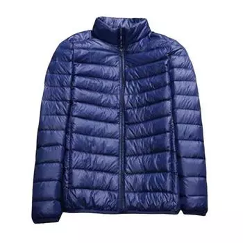 Мужское хлопковое пальто с капюшоном, длинным рукавом, застежкой-молнией, теплая верхняя одежда, однотонное тонкое стеганое пальто с карманами M серый