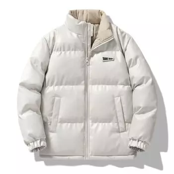 Мужское хлопковое пальто, воротник-стойка в японском стиле, в гонконгском стиле, утепленная зимняя теплая куртка, однотонная, модная и универсальная хлопковая куртка M