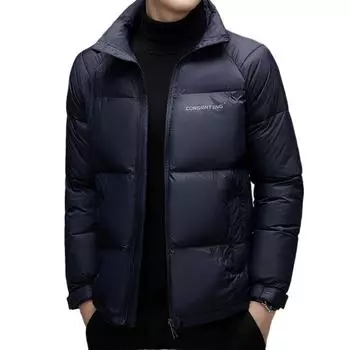 Мужское хлопковое пальто, зимнее новое модное хлопковое пальто, утолщенная теплая хлопковая куртка, мужское свободное пальто M