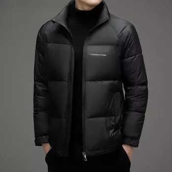 Мужское хлопковое пальто, зимнее новое модное хлопковое пальто, утолщенная теплая хлопковая куртка, мужское свободное пальто M