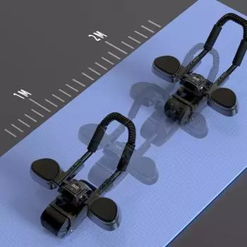 Мужское и женское колесо для мышц живота для похудения, тренировка живота, перекат для живота, поддерживающее оборудование для планки, эффективное колесо для фитнеса на животе чёрный