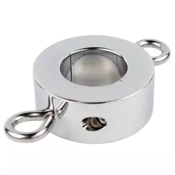 Мужское кольцо для задержки эякуляции, кольцо для пениса из цинкового сплава, секс-игрушка, носилки для мошонки L