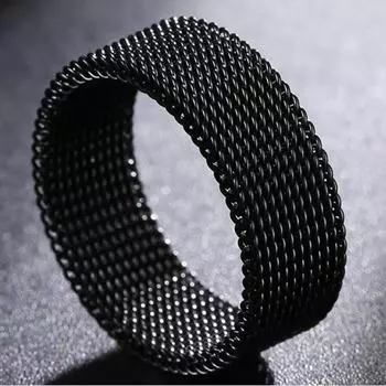 Мужское кольцо из нержавеющей стали 8 мм, стандартный размер США, простые аксессуары из титановой стали 6#