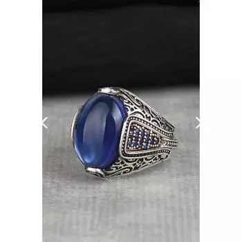 Мужское кольцо из стерлингового серебра 925 пробы с цирконием