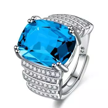 Мужское кольцо из стерлингового серебра 925 пробы, аксессуары на палец для парня, подарок на годовщину, супер сверкающий кристалл, квадратное кольцо, мужское ювелирное изделие зелёный