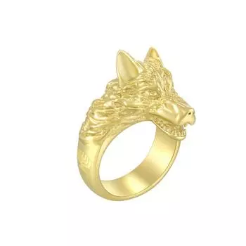 Мужское кольцо из титановой стали Arctic Wolf, мужское властное кольцо из нержавеющей стали Arctic Wolf One size fits all