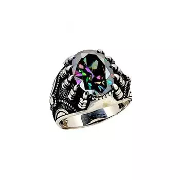 Мужское кольцо с мистическим топазом 230047490G14Y