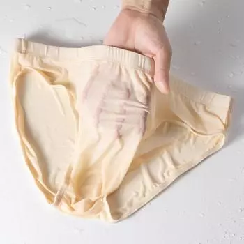 Мужское ледяное шелковое высокое - Эстетичное треугольное нижнее белье - Ледяная прохлада больших размеров M