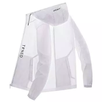 Мужское летнее солнцезащитное пальто с капюшоном и шнурком с длинными рукавами, куртка из ледяного шелка, планка на молнии, UPF50 + защита от УФ-лучей, одежда для рыбалки M синий