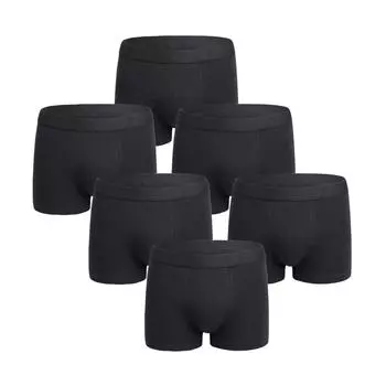 Мужское модное однотонное удобное нижнее белье из 95% хлопка больших размеров L чёрный