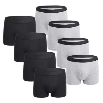 Мужское модное однотонное удобное нижнее белье из 95% хлопка больших размеров XS