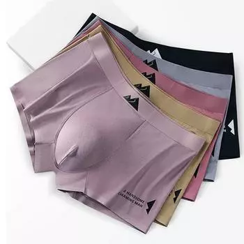 Мужское нижнее белье Бактериостатическое дышащее плоское нижнее белье с промежностью L